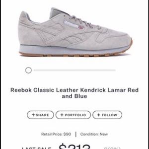 Reebok Classic Kendrick Lamar TDE Red & Blue